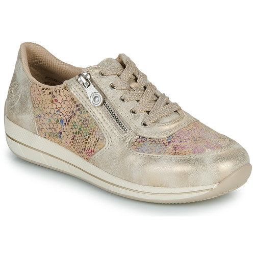 Schuhe Damen Sneaker Low Rieker  Gold / Multicolor