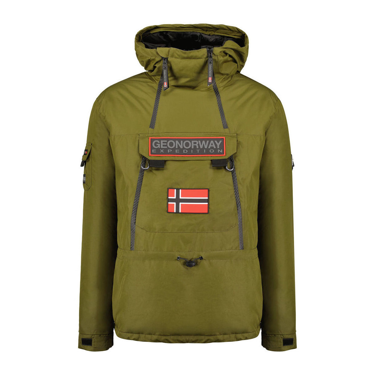 Kleidung Herren Trainingsjacken Geographical Norway Benyamine054 Man Kaki Grün