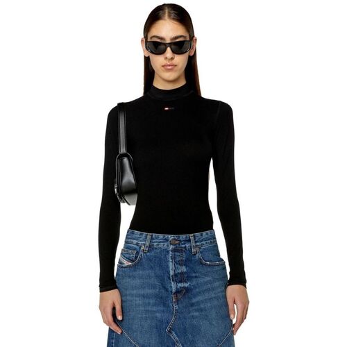 Kleidung Damen Pullover Diesel A10399 OBLAN T-MOKKY-LS-MICRODIV-9XX Schwarz