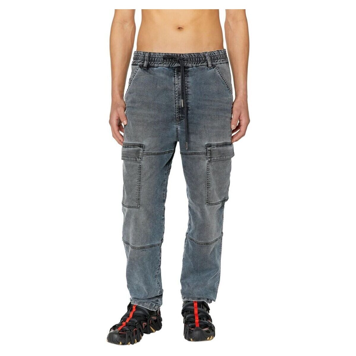 Kleidung Herren Jeans Diesel D-KROOLEY-CARGO JOGG A09731-068EZ-02 Grau