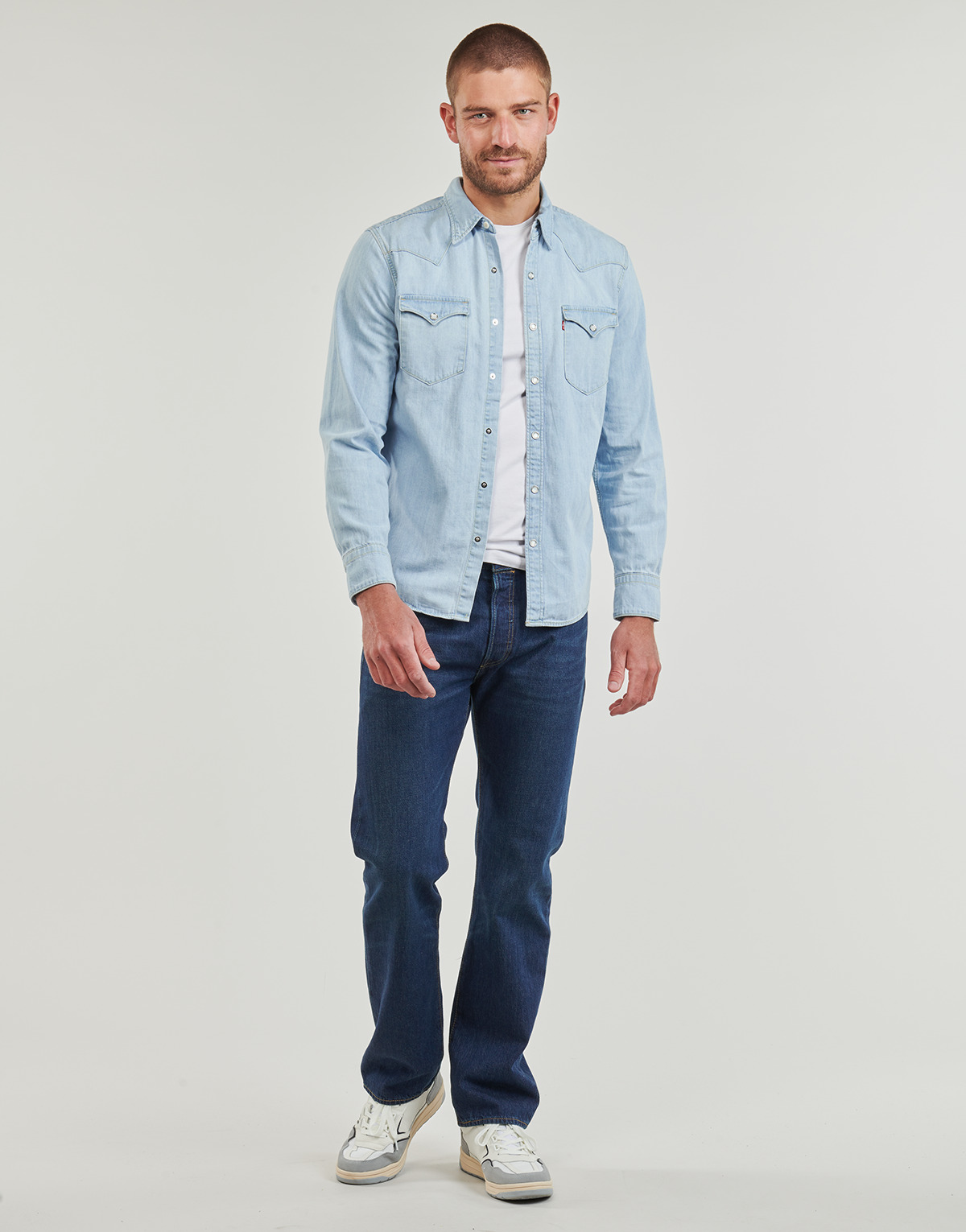 Kleidung Herren Straight Leg Jeans Levi's 501® LEVI'S ORIGINAL Lightweight Blau