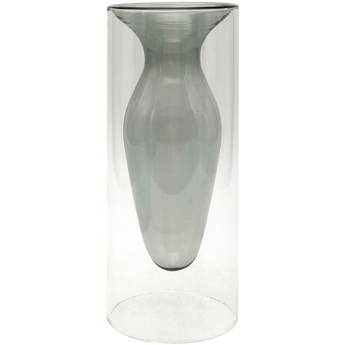 Home Vasen / Blumentopfabdeckungen Signes Grimalt Kristallvase Grau
