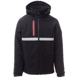 Kleidung Herren Windjacken Payper Wear Veste imperméable à capuche  Wise Pad Schwarz