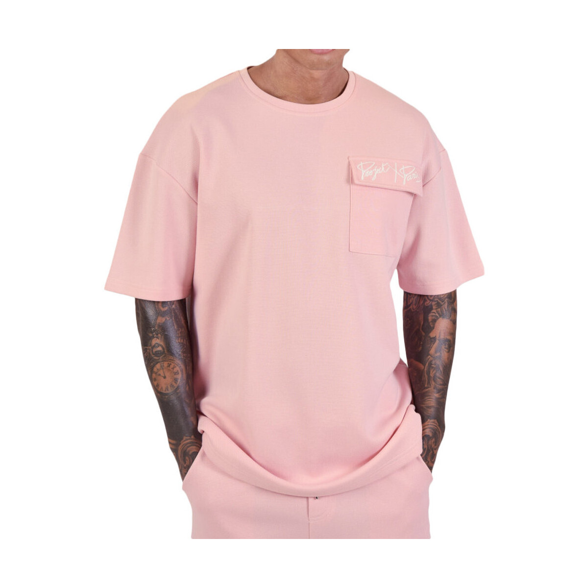 Kleidung Herren T-Shirts & Poloshirts Project X Paris PXP-2210304 Rosa