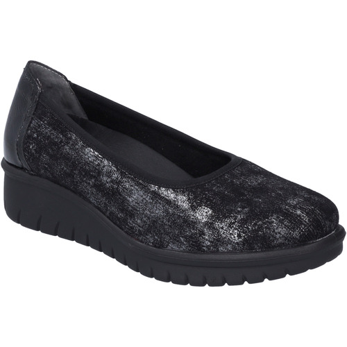 Schuhe Damen Slipper Westland Calais 85, schwarz-silber Schwarz