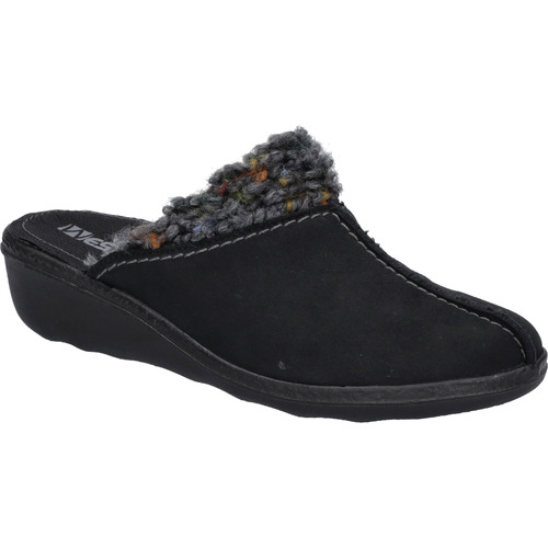 Schuhe Damen Hausschuhe Westland Avignon 308, schwarz-kombi Schwarz