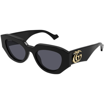 Uhren & Schmuck Sonnenbrillen Gucci GG1421S 001 Sonnenbrille Schwarz