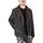 Kleidung Herren Jacken Bully Leather Bikerjacke aus Sherpa-Wildleder Schwarz
