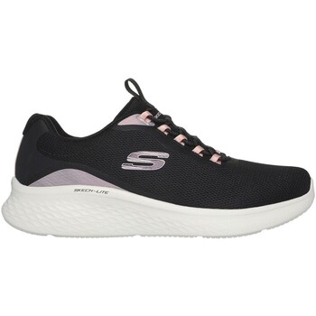 Schuhe Damen Sneaker Low Skechers 150041 Sneaker Frau schwarz rosa Multicolor