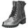 Schuhe Damen Boots Mustang Stiefelette Grau