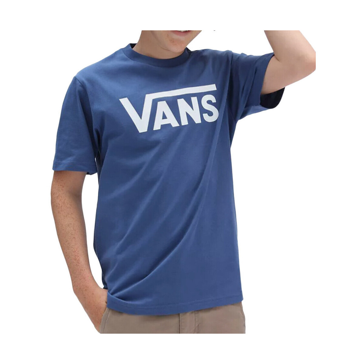 Kleidung Jungen T-Shirts & Poloshirts Vans V00IVFYUG Blau