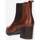 Schuhe Damen Boots Valleverde 49354-MARRONE Braun