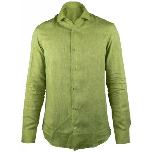Kleidung Herren Langärmelige Hemden Moorer  Grün