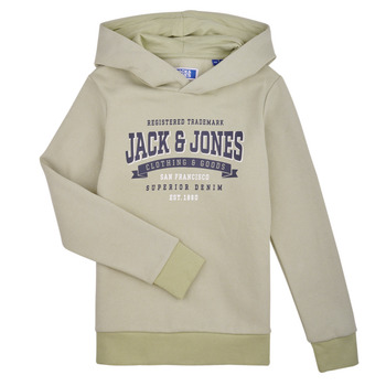 Kleidung Jungen Sweatshirts Jack & Jones JJELOGO SWEAT HOOD 2 COL 24 SNJNR Grün
