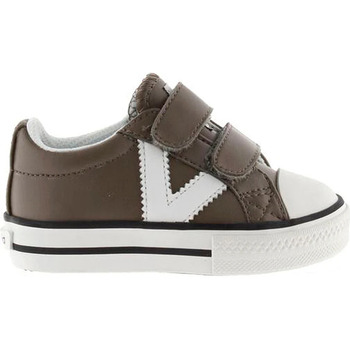 Schuhe Kinder Sneaker Low Victoria SPORT  BASKET 1065162 KONTRASTSTREIFEN Braun