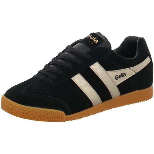 Schuhe Damen Sneaker Gola HARRIER MIRROR    BLACK/GOLD/GUM CLA156XB Schwarz