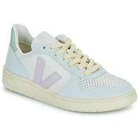 Schuhe Damen Sneaker Low Veja V-10 Weiss / Blau