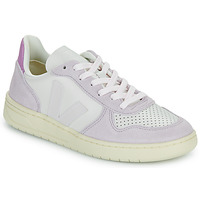 Schuhe Damen Sneaker Low Veja V-10 Weiss / Violett