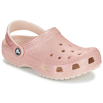 Schuhe Mädchen Pantoletten / Clogs Crocs Classic Glitter Clog K Rosa / Glitterfarbe
