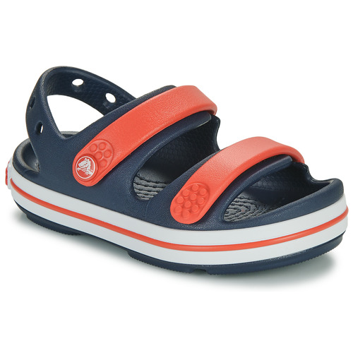 Schuhe Kinder Sandalen / Sandaletten Crocs Crocband Cruiser Sandal T Marine / Rot