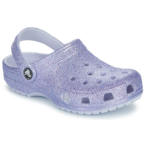 Schuhe Mädchen Pantoletten / Clogs Crocs Classic Glitter Clog K Violett / Glitterfarbe