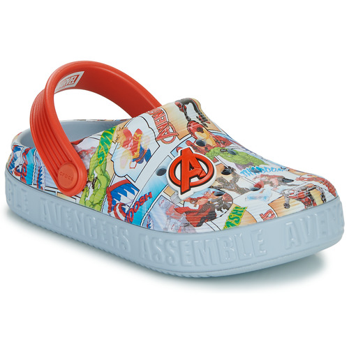 Schuhe Kinder Pantoletten / Clogs Crocs Avengers Off Court Clog K Grau