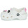 Schuhe Kinder Pantoletten / Clogs Crocs Classic IAM Cat Clog T Weiss / Rosa
