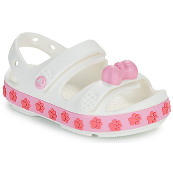 Schuhe Kinder Sandalen / Sandaletten Crocs Crocband Cruiser Pet Sandal T Weiss