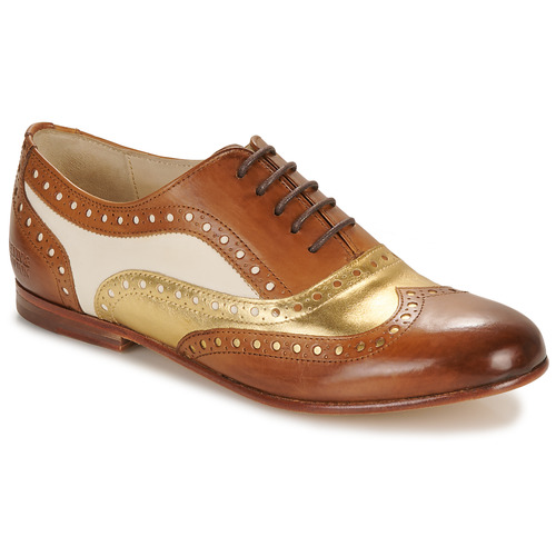 Schuhe Damen Derby-Schuhe Melvin & Hamilton SONIA 1 Braun / Gold