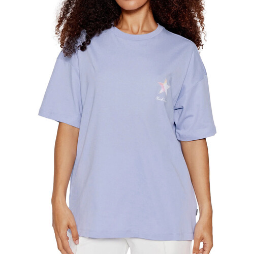 Kleidung Damen T-Shirts & Poloshirts Converse 10023207-A02 Violett
