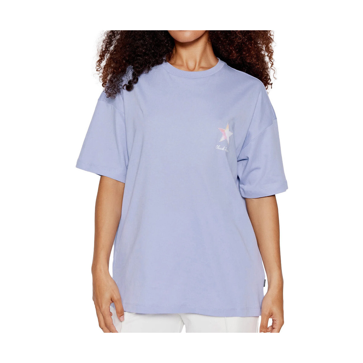 Kleidung Damen T-Shirts & Poloshirts Converse 10023207-A02 Violett