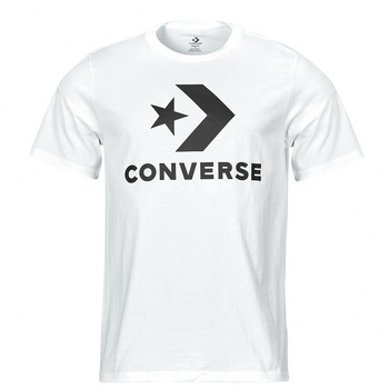 Kleidung T-Shirts Converse STAR CHEVRON TEE WHITE Weiss