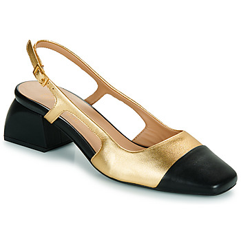 Schuhe Damen Pumps Fericelli LEA Gold / Schwarz