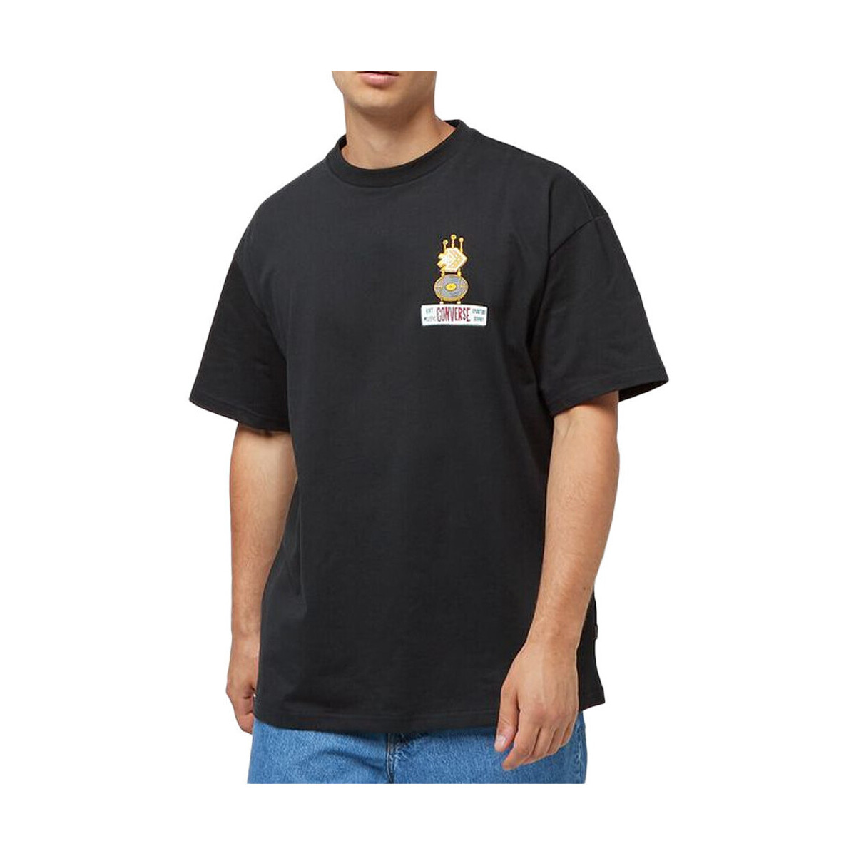 Kleidung Herren T-Shirts & Poloshirts Converse 10023258-A02 Schwarz