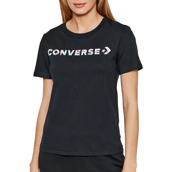 Kleidung Damen T-Shirts Converse 10023946-A01 Schwarz