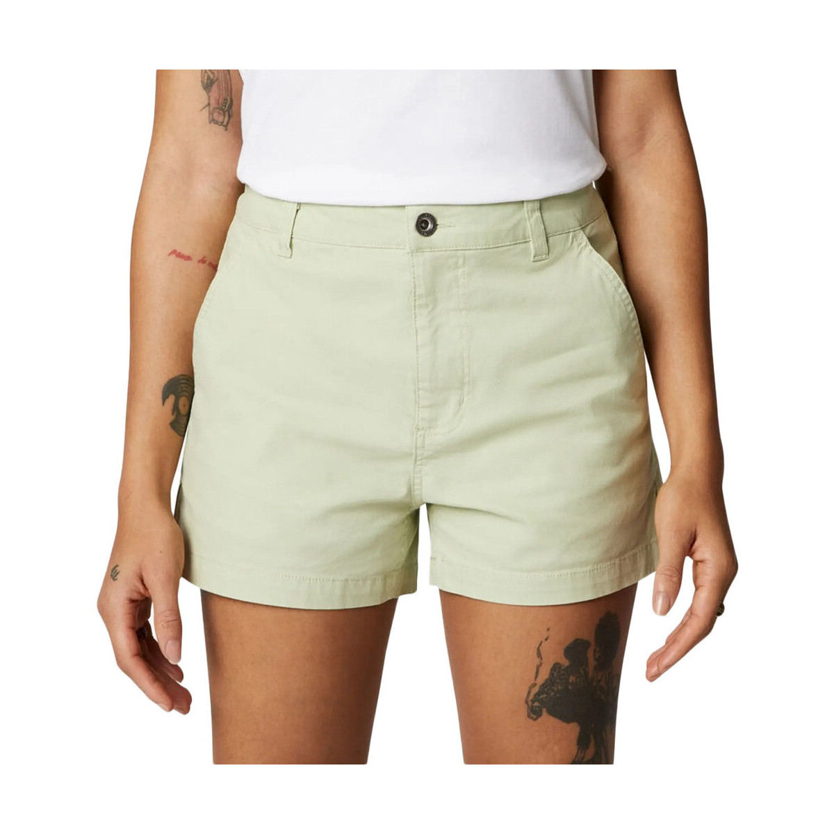 Kleidung Damen Shorts / Bermudas Converse 10021475-A06 Grün