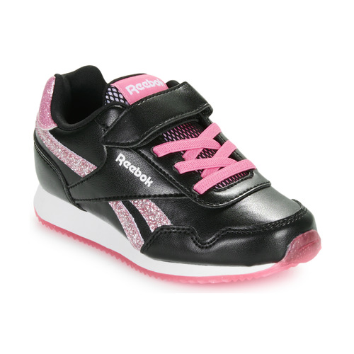 Schuhe Mädchen Sneaker Low Reebok Classic REEBOK ROYAL CL JOG 3.0 1V Schwarz / Rosa / Glitterfarbe