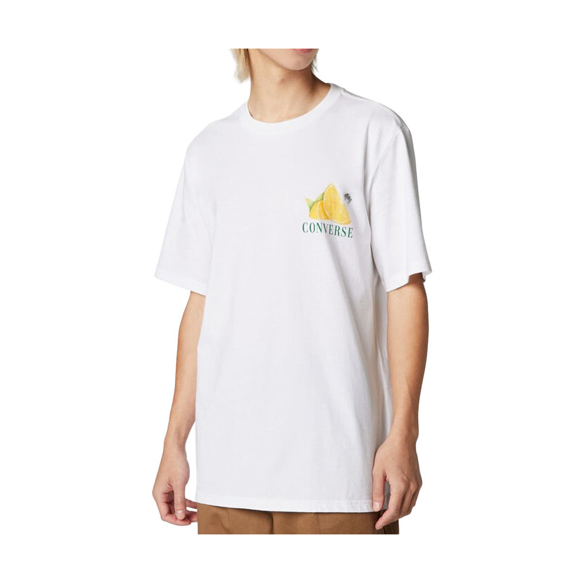 Kleidung Herren T-Shirts & Poloshirts Converse 10023993-A03 Weiss