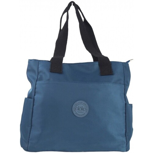 Taschen Damen Shopper / Einkaufstasche Gloko g4926 blaue Damenaccessoires Blau