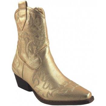 Schuhe Damen Multisportschuhe Bienve a2440 goldene Stiefeletten für Damen Silbern