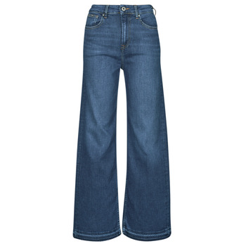 Kleidung Damen Flare Jeans/Bootcut Pepe jeans WIDE LEG JEANS UHW Blau