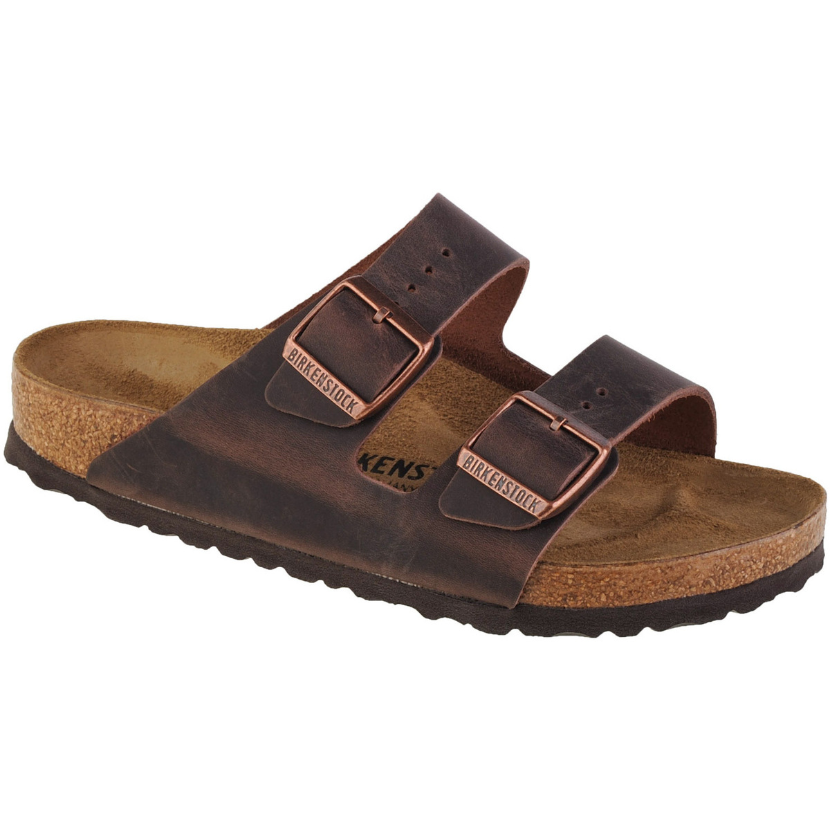 Schuhe Hausschuhe BIRKENSTOCK Arizona LEOI Habana Braun
