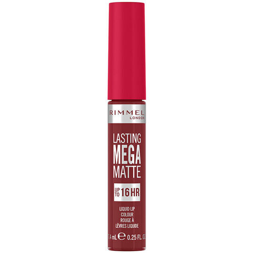 Beauty Damen Lippenstift Rimmel London Lasting Mega Matte Flüssige Lippenfarbe 930-ruby Passion 7,4ml 