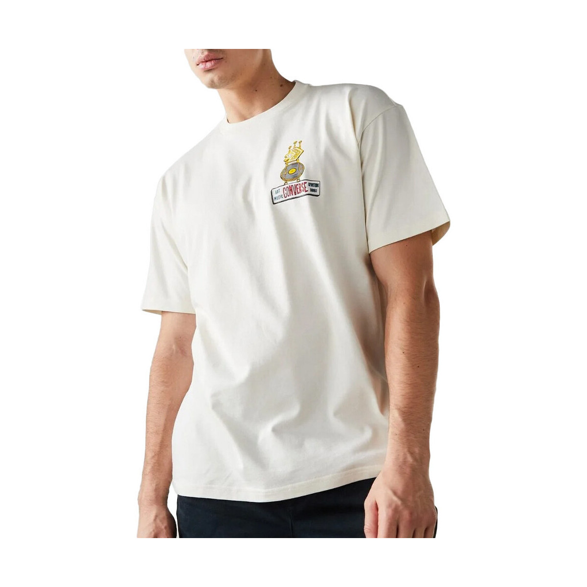 Kleidung Herren T-Shirts & Poloshirts Converse 10023258-A01 Weiss