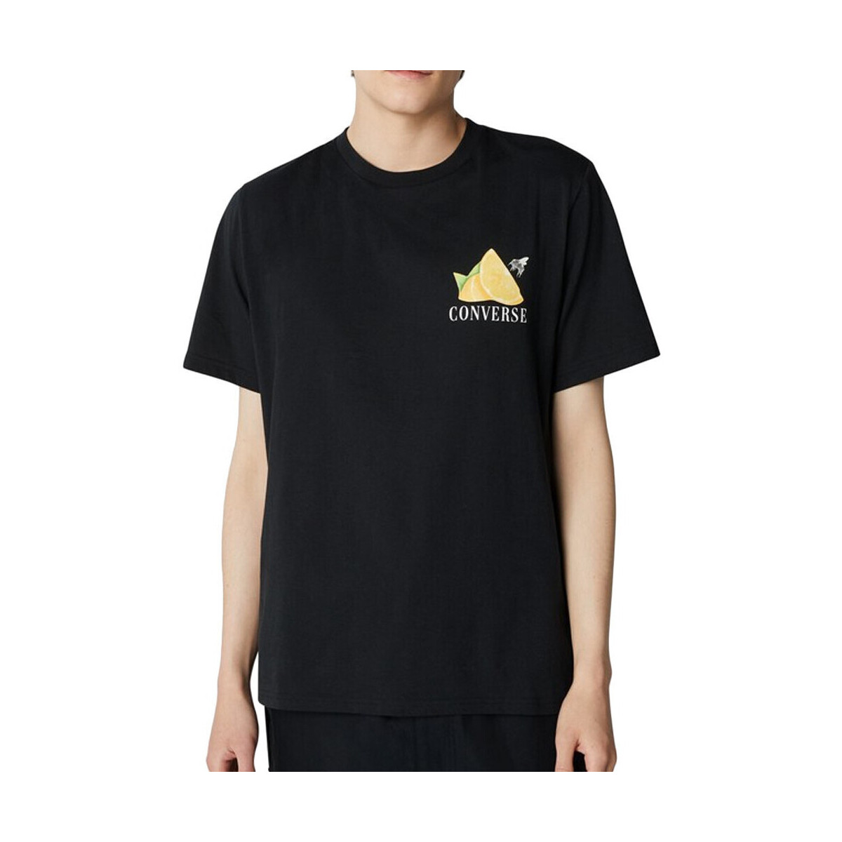 Kleidung Herren T-Shirts & Poloshirts Converse 10023993-A01 Schwarz