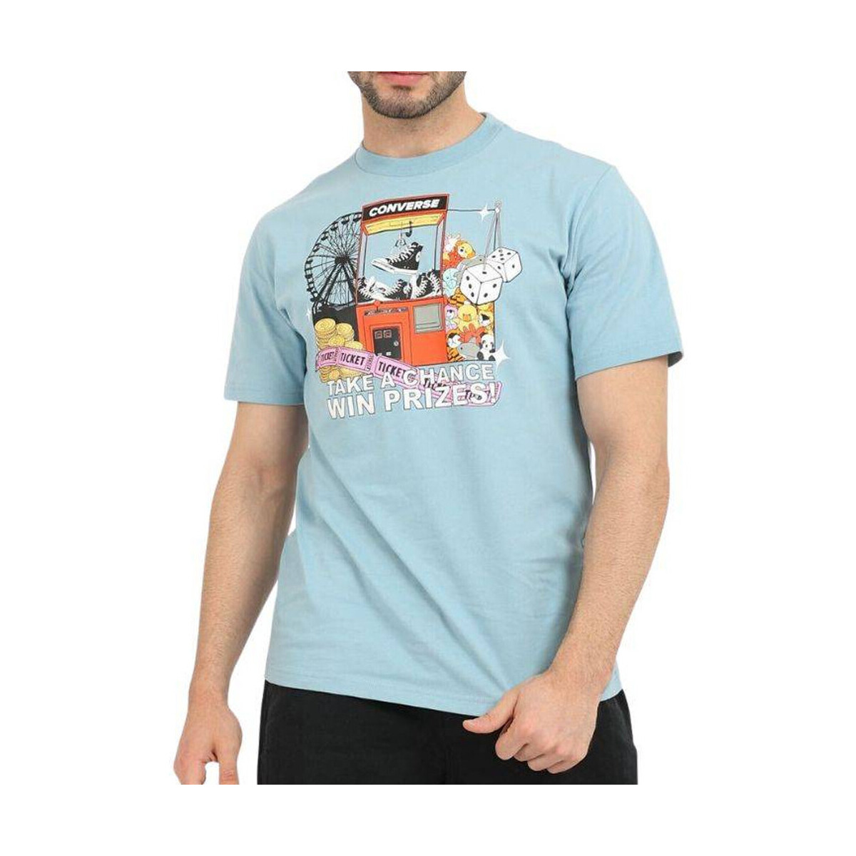 Kleidung Herren T-Shirts & Poloshirts Converse 10023457-A03 Blau