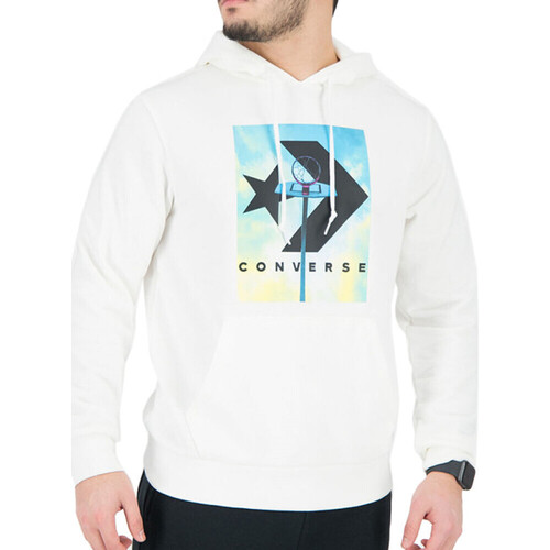 Kleidung Herren Sweatshirts Converse 10022941-A01 Weiss