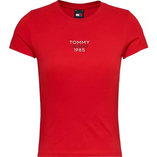 Kleidung Damen T-Shirts Tommy Jeans essentials Rot