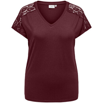 Kleidung Damen T-Shirts & Poloshirts Only Carmakoma 15303010 Rot