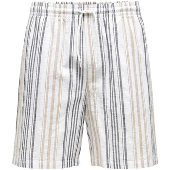 Kleidung Herren Shorts / Bermudas Only & Sons  22023236 Weiss